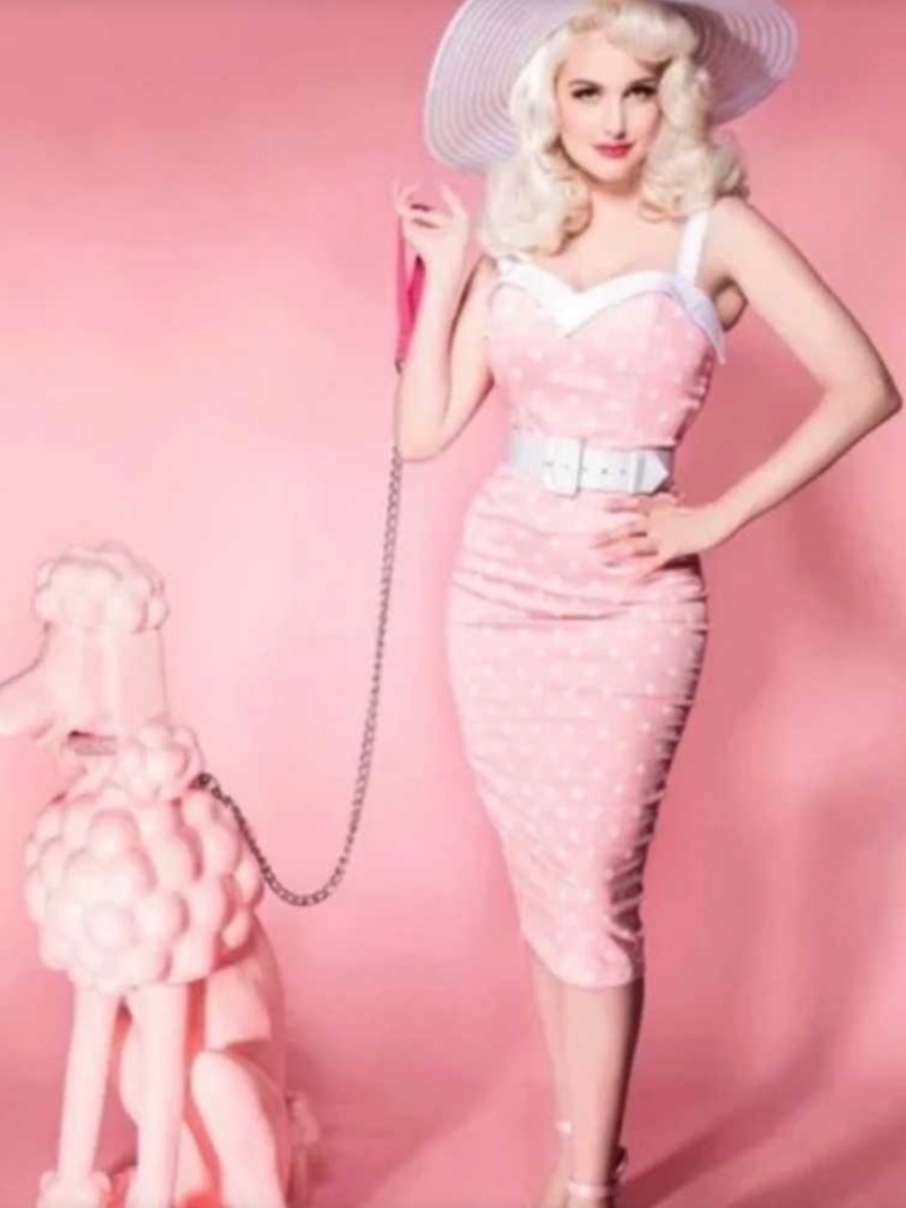 Ultra Rare & Sold Out! Micheline Pitt Deadly Dames polka dot dress